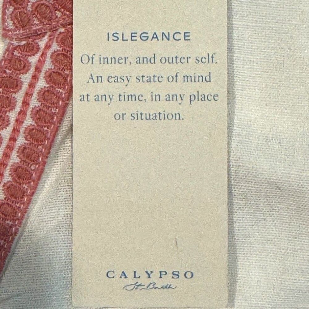 NWT Calypso St. Barth Women's White Blouse Pink Floral Embroidery Boho Size XL - Picture 11 of 11